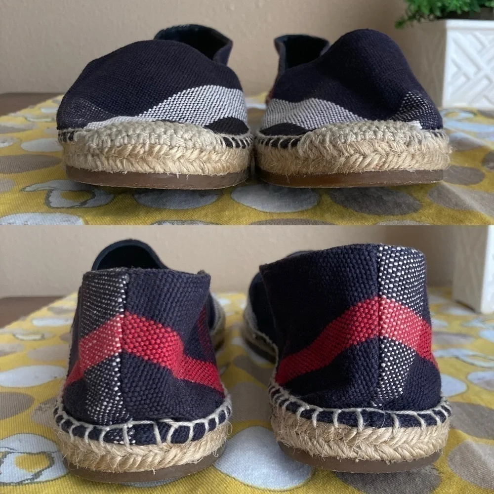 Burberry Hodgeson Nova espadrille slip ons size 39 - Picture 14 of 16